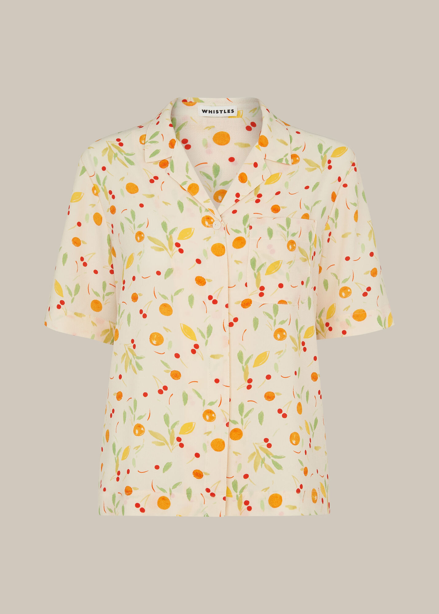 Imali Maxi Sundress in Cream with Multi Fruit Print
