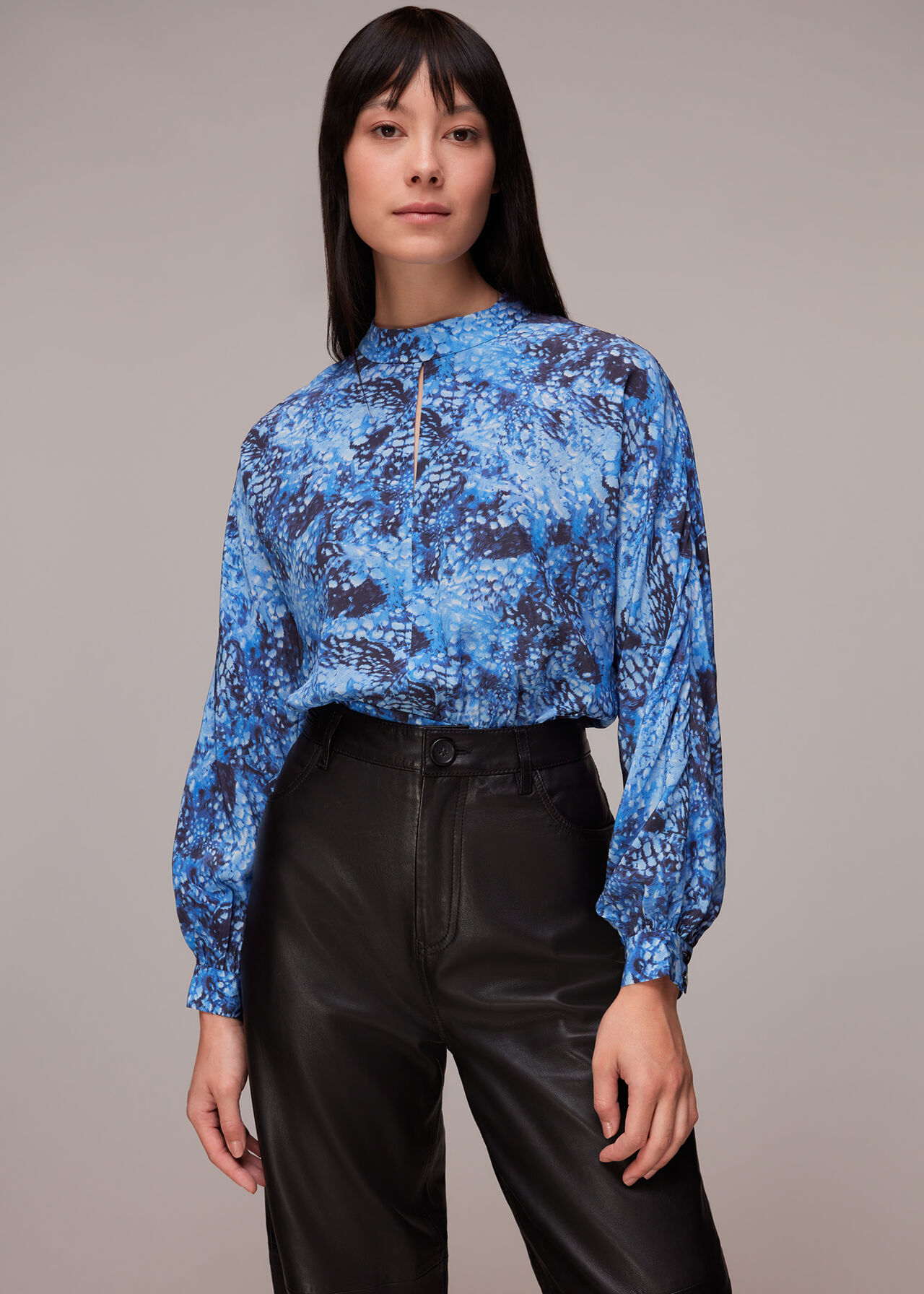 Snow Flurry Silk Top
