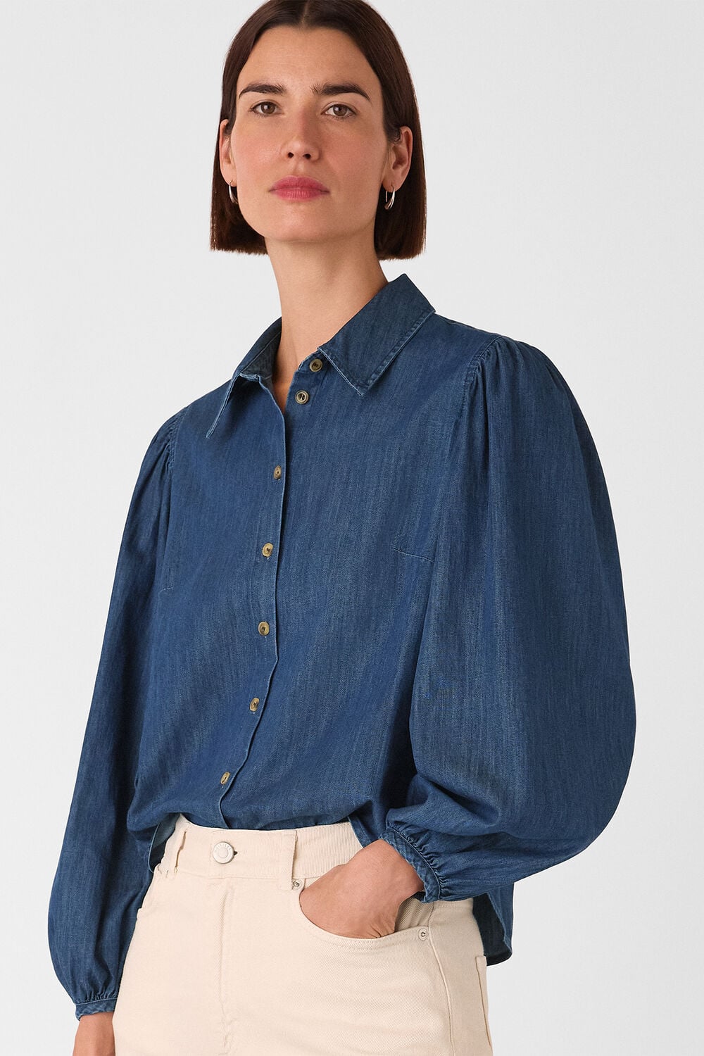 Denim Chambray Cotton Shirt