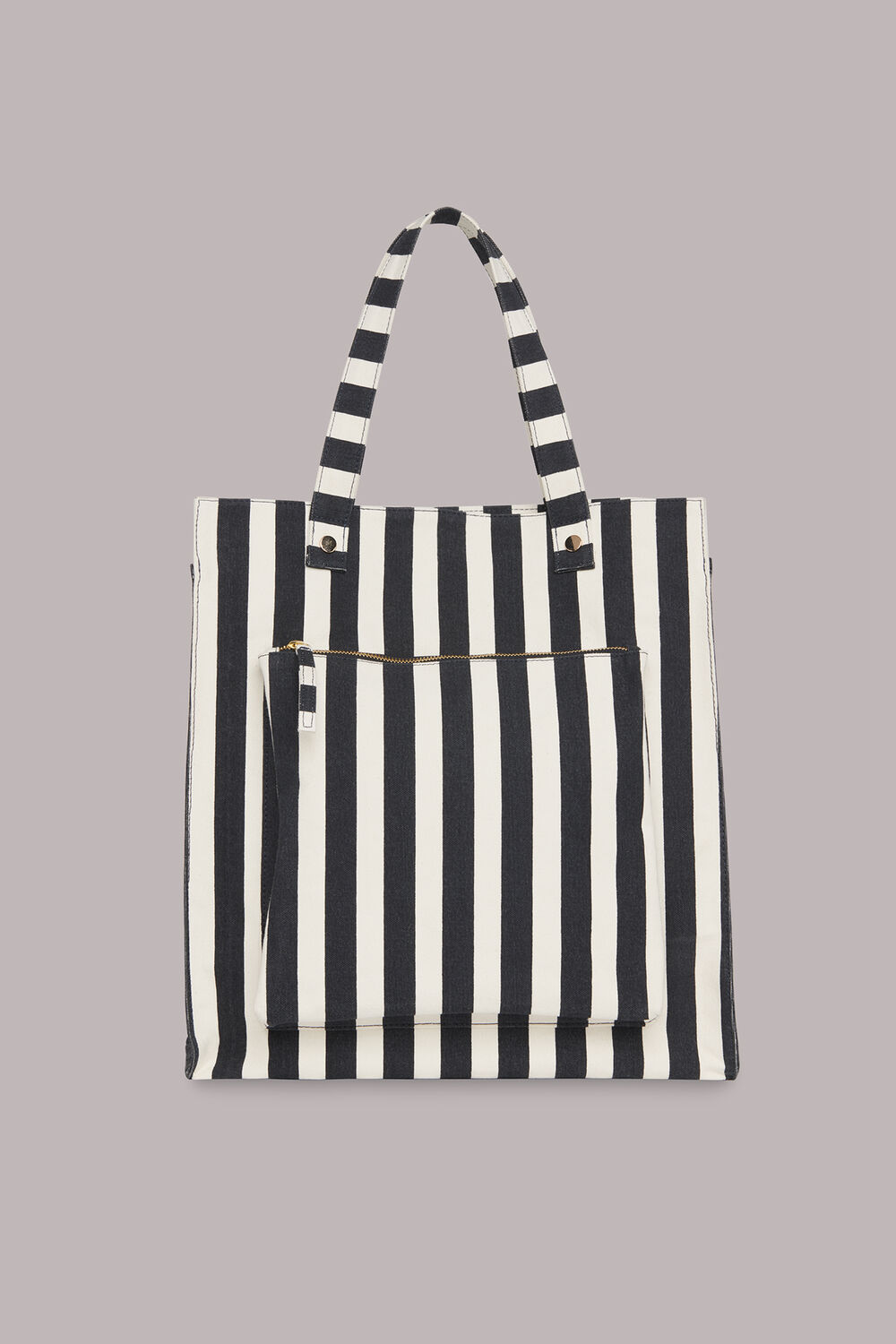 Sena Striped Canvas Tote