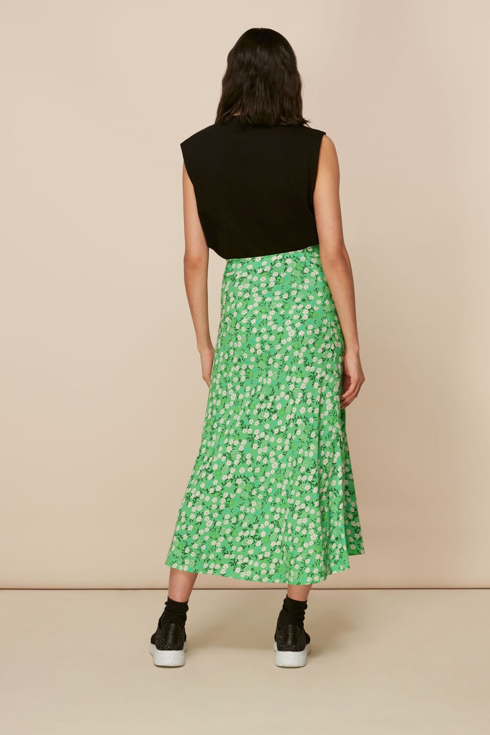 Cherry Blossom Bias Cut Skirt