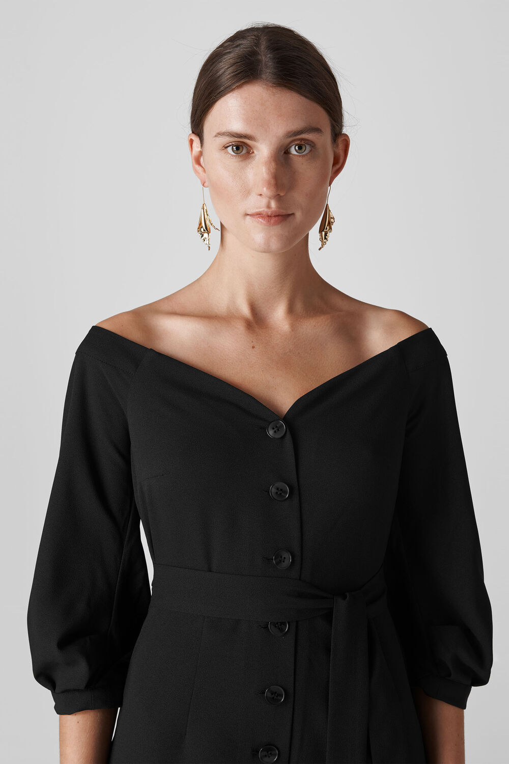 Carina Off Shoulder Jumpsuit Black