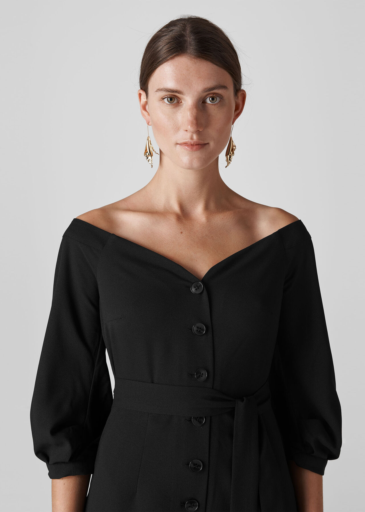 Carina Off Shoulder Jumpsuit Black