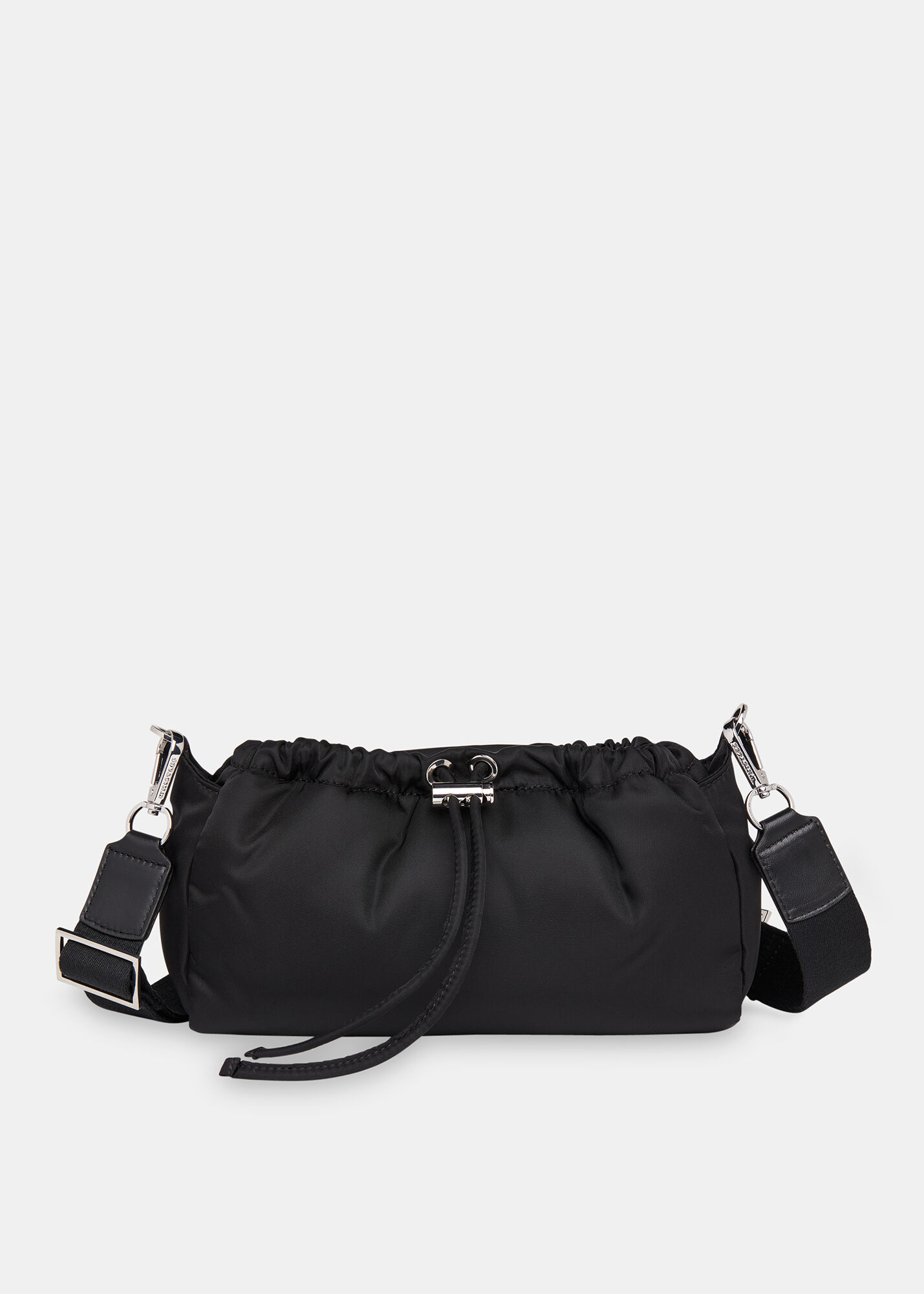 Black Benny Drawstring Crossbody Bag WHISTLES Whistles UK