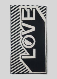 Green Thomas Love Scarf Black/White