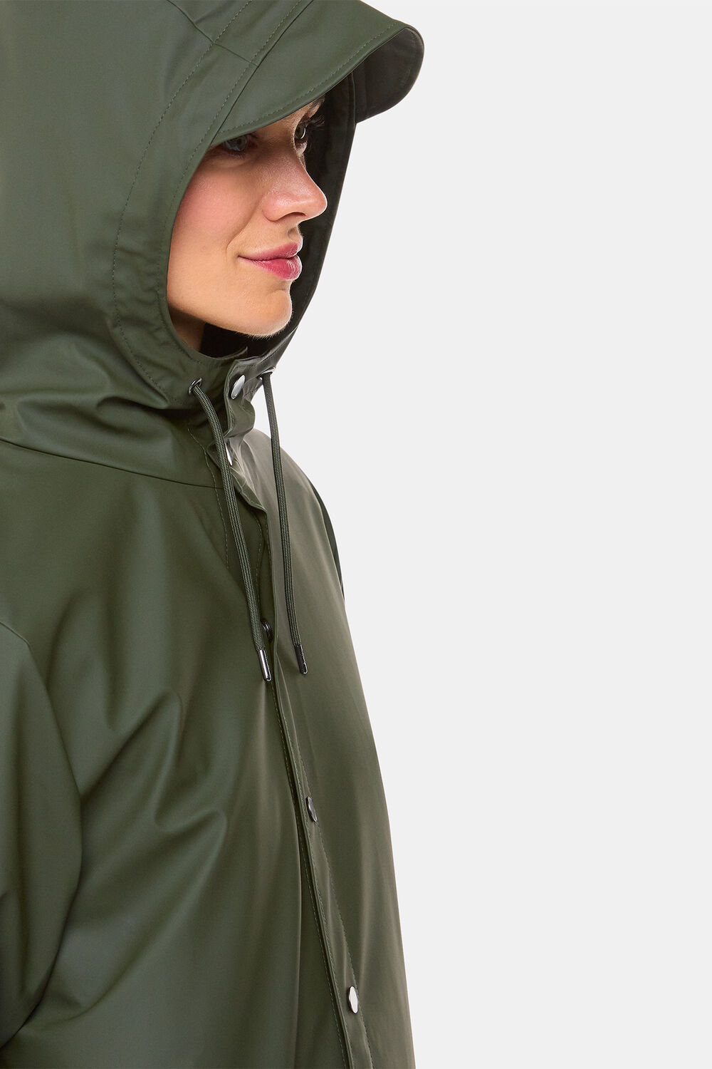 Dark Green Rains Long Jacket