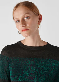 Colour Block Sparkle Knit Multicolour