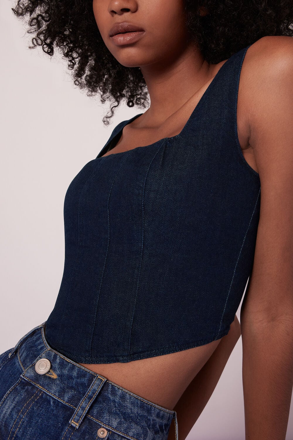 Nina Chambray Denim Corset