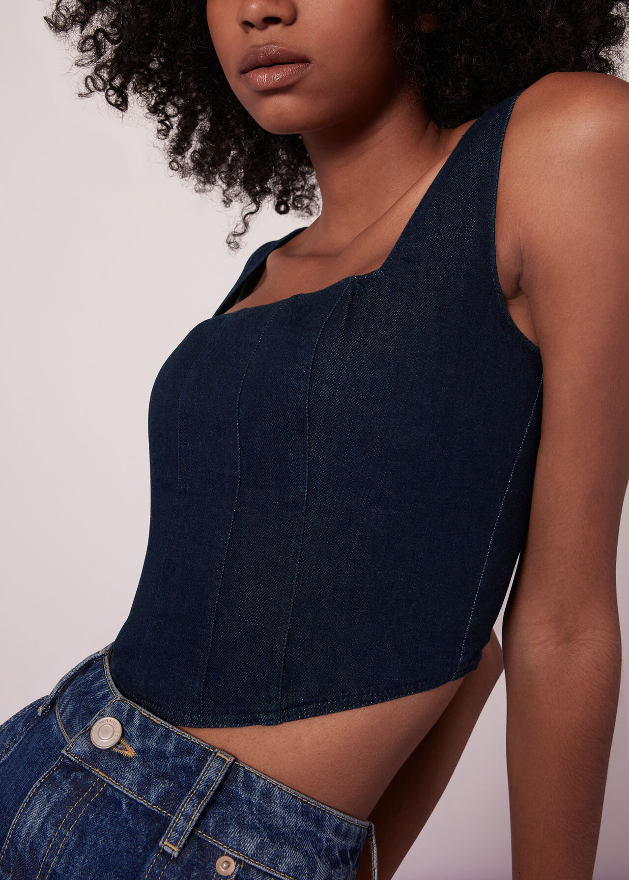 Nina Chambray Denim Corset