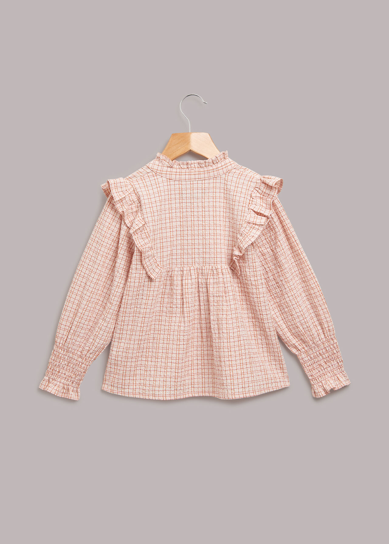 Checked Riley Frill Top