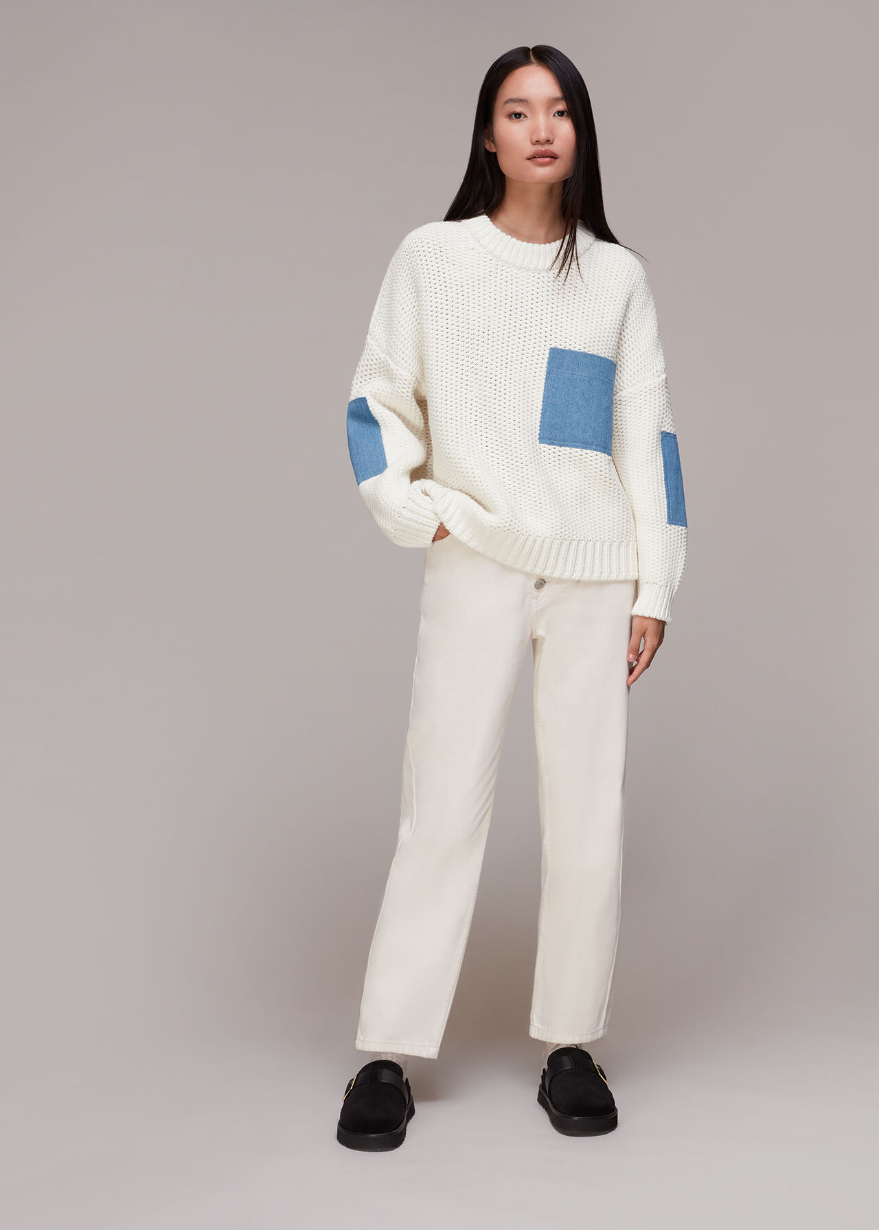 Denim Pocket Knit