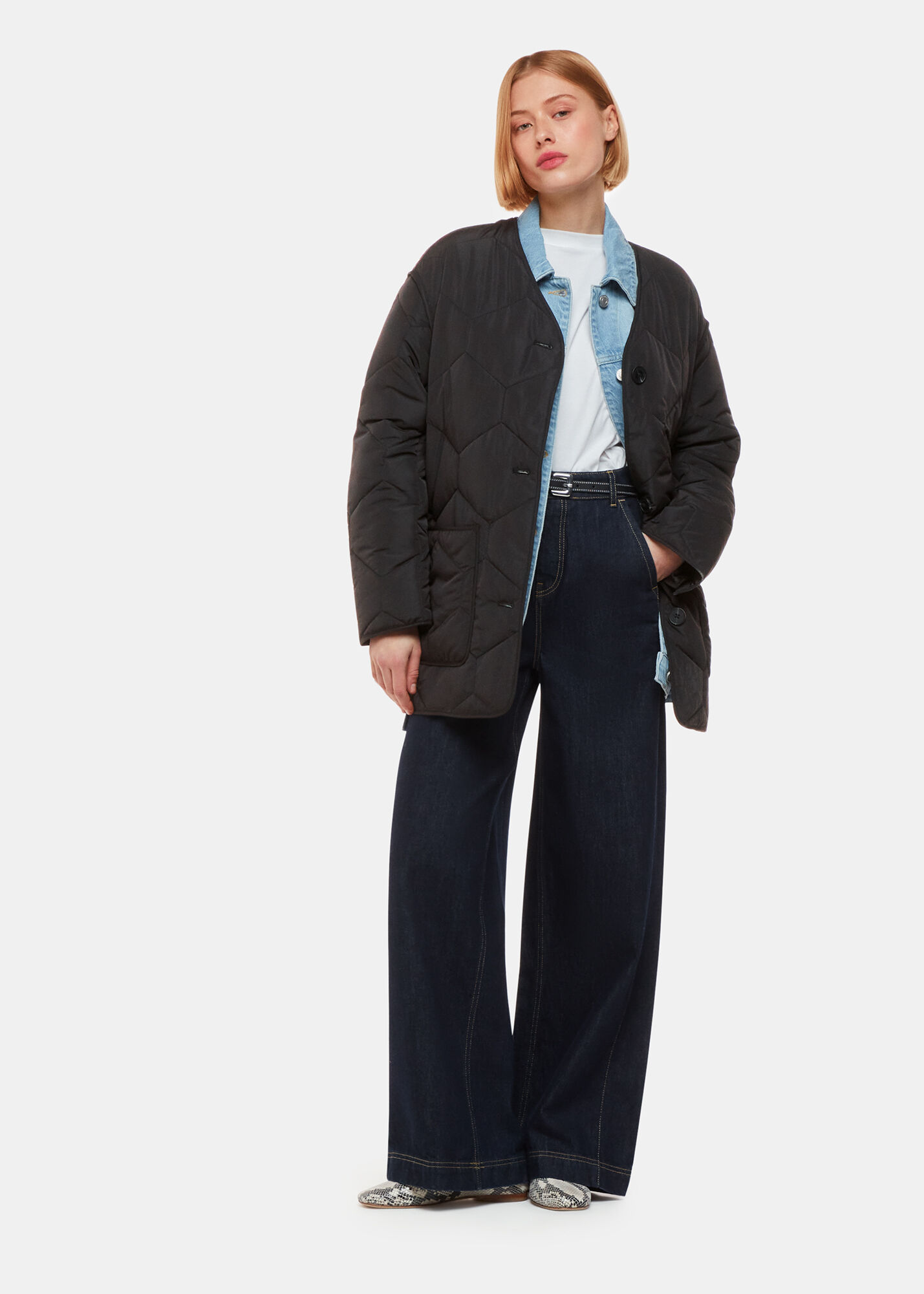 Short online quilted coat