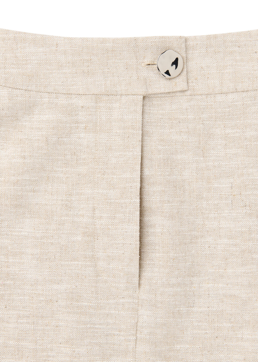 Linen Mix Mini Skirt