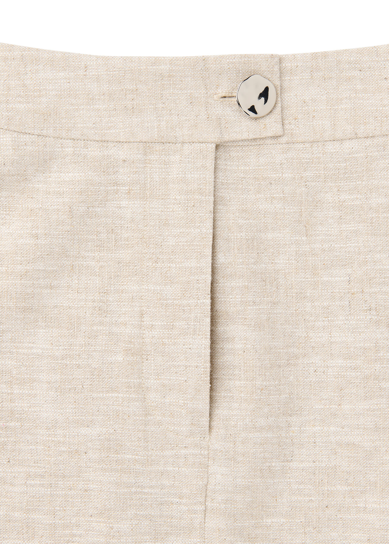 Linen Mix Mini Skirt