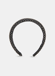 Diamante Mesh Satin Headband