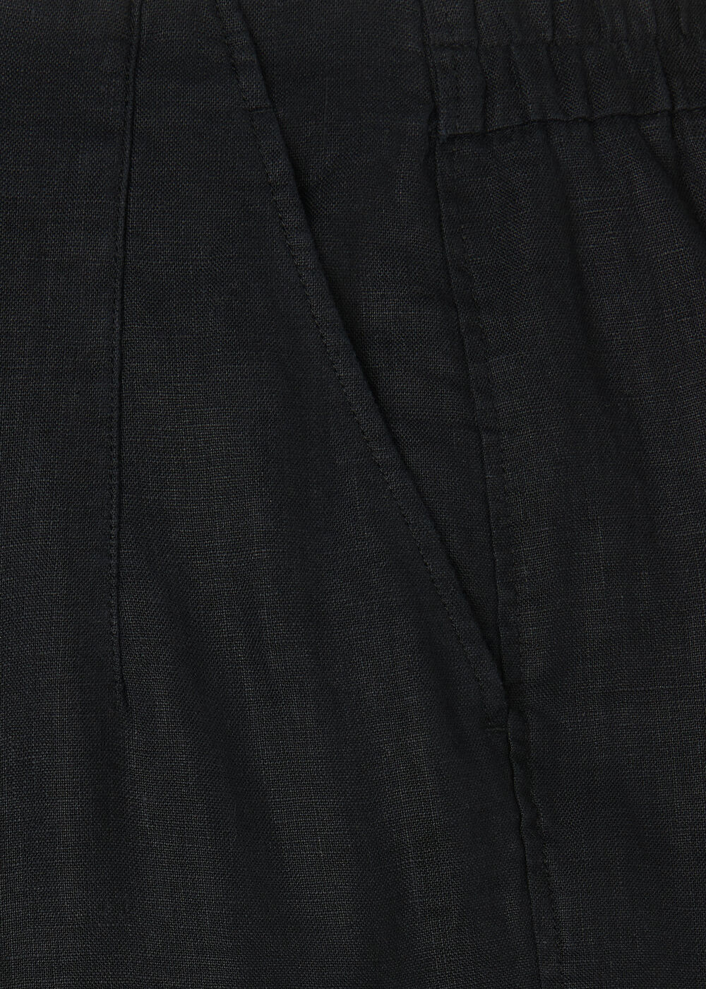 Linen Barrel Leg Trouser