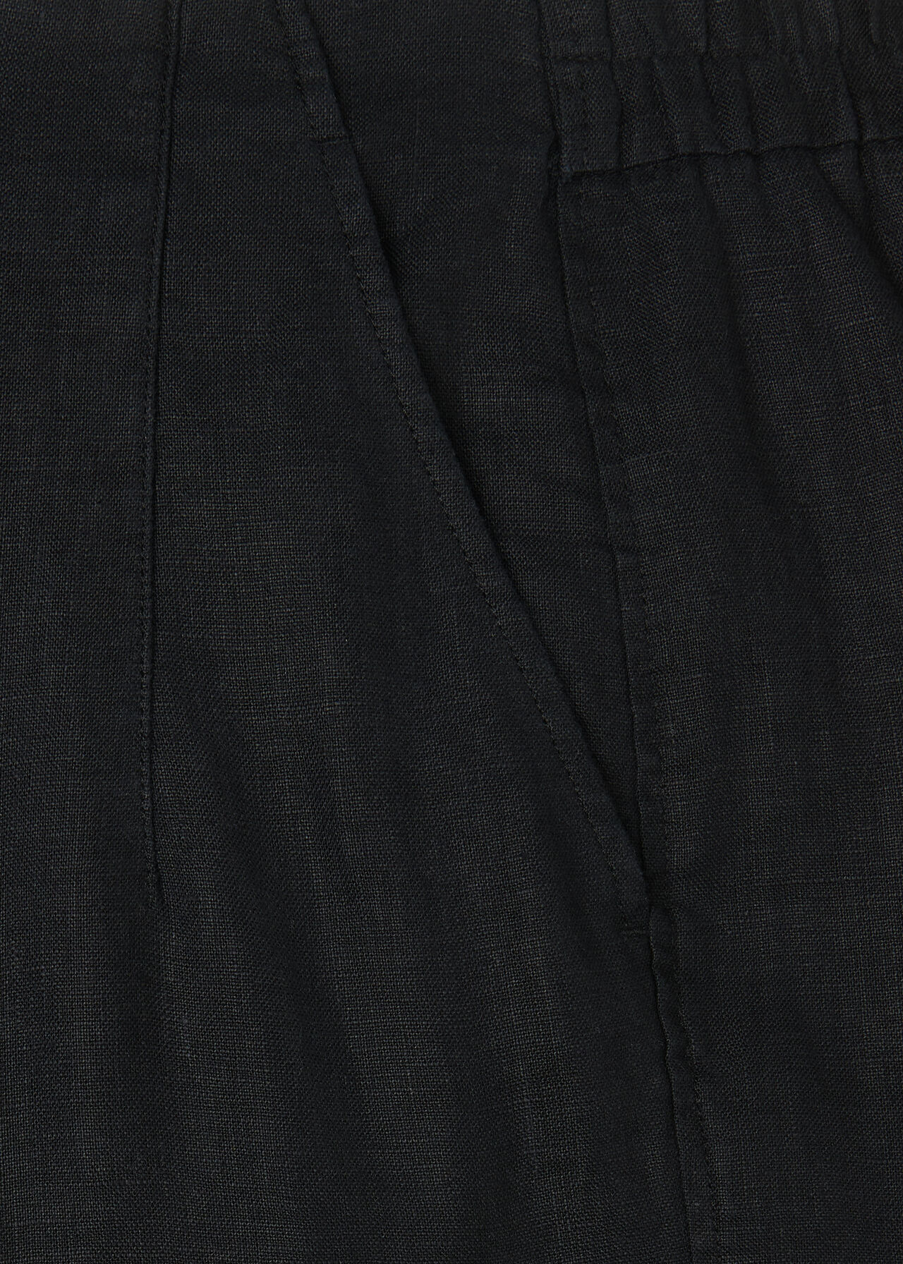 Linen Barrel Leg Trouser