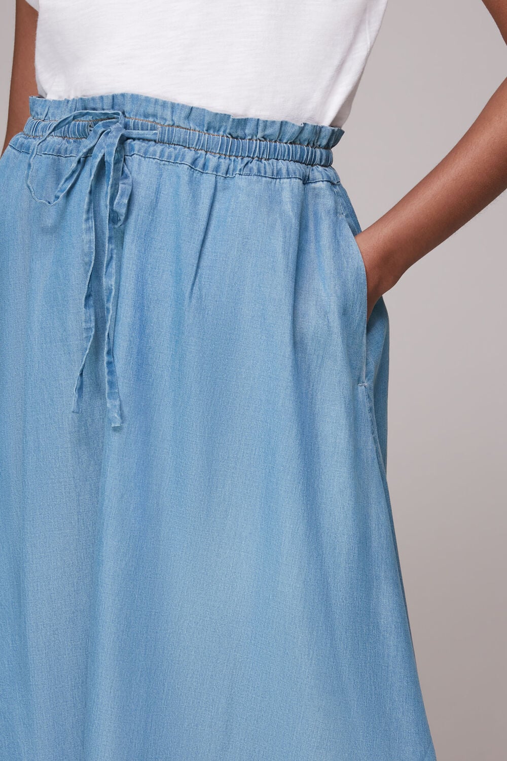 Denim Chambray Skirt