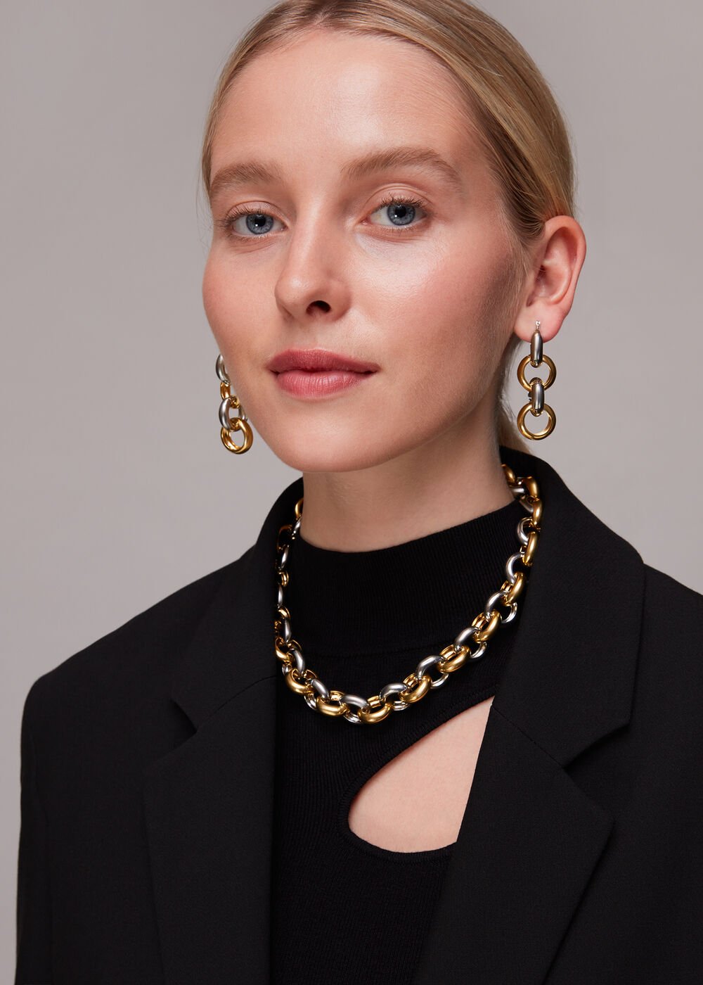 Mixed Metal Chunky Chain