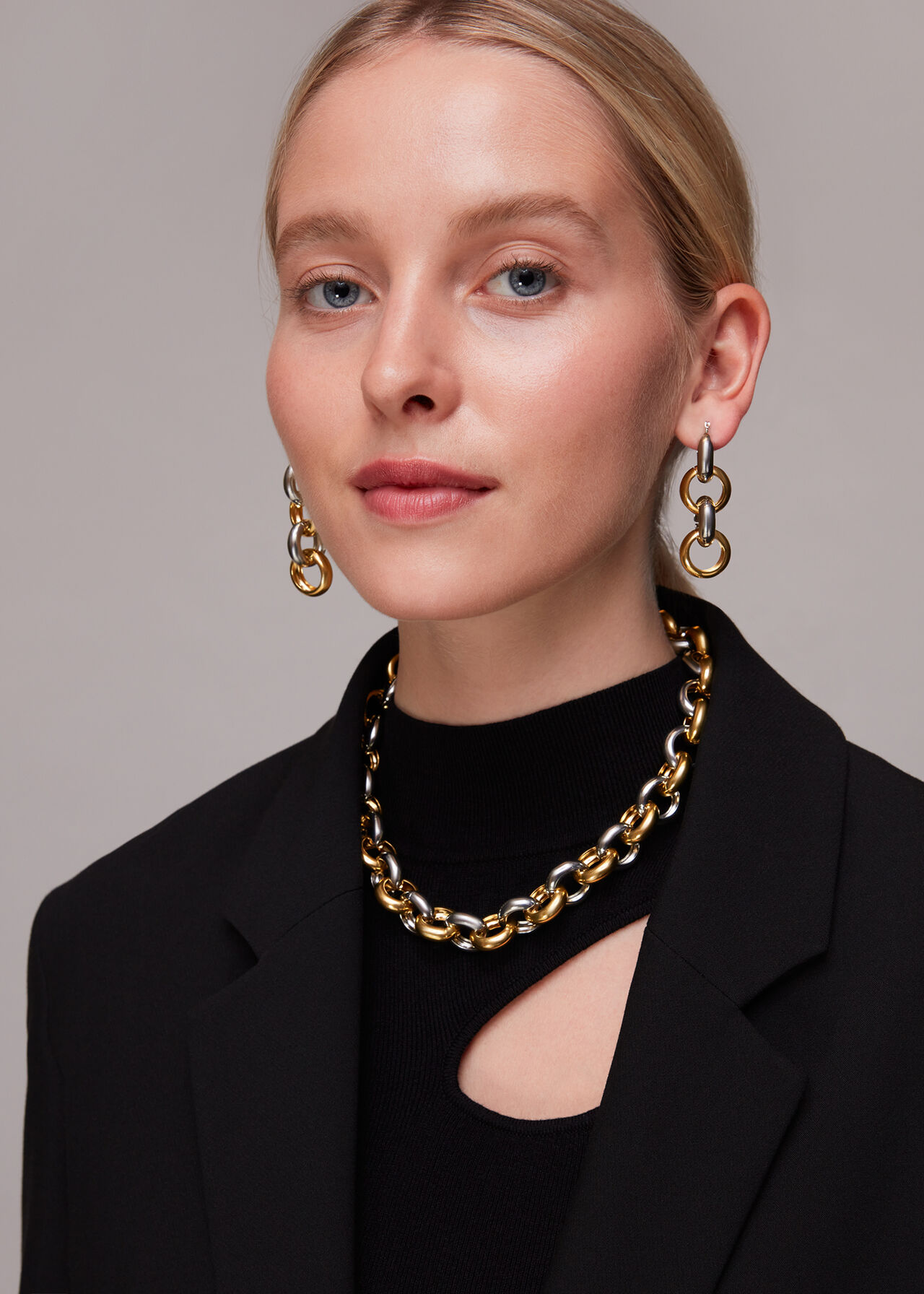 Mixed Metal Chunky Chain