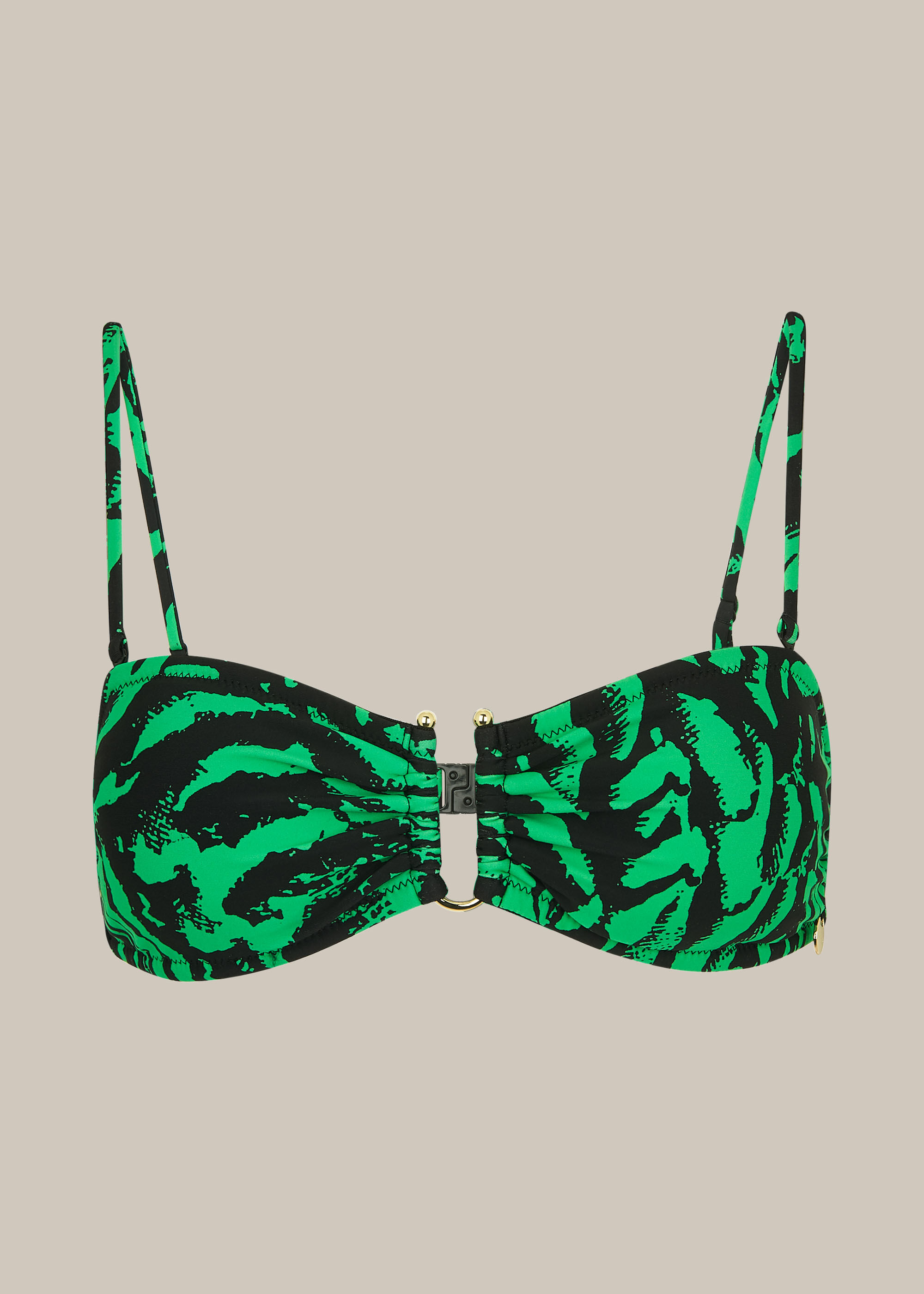 Green print bikini store