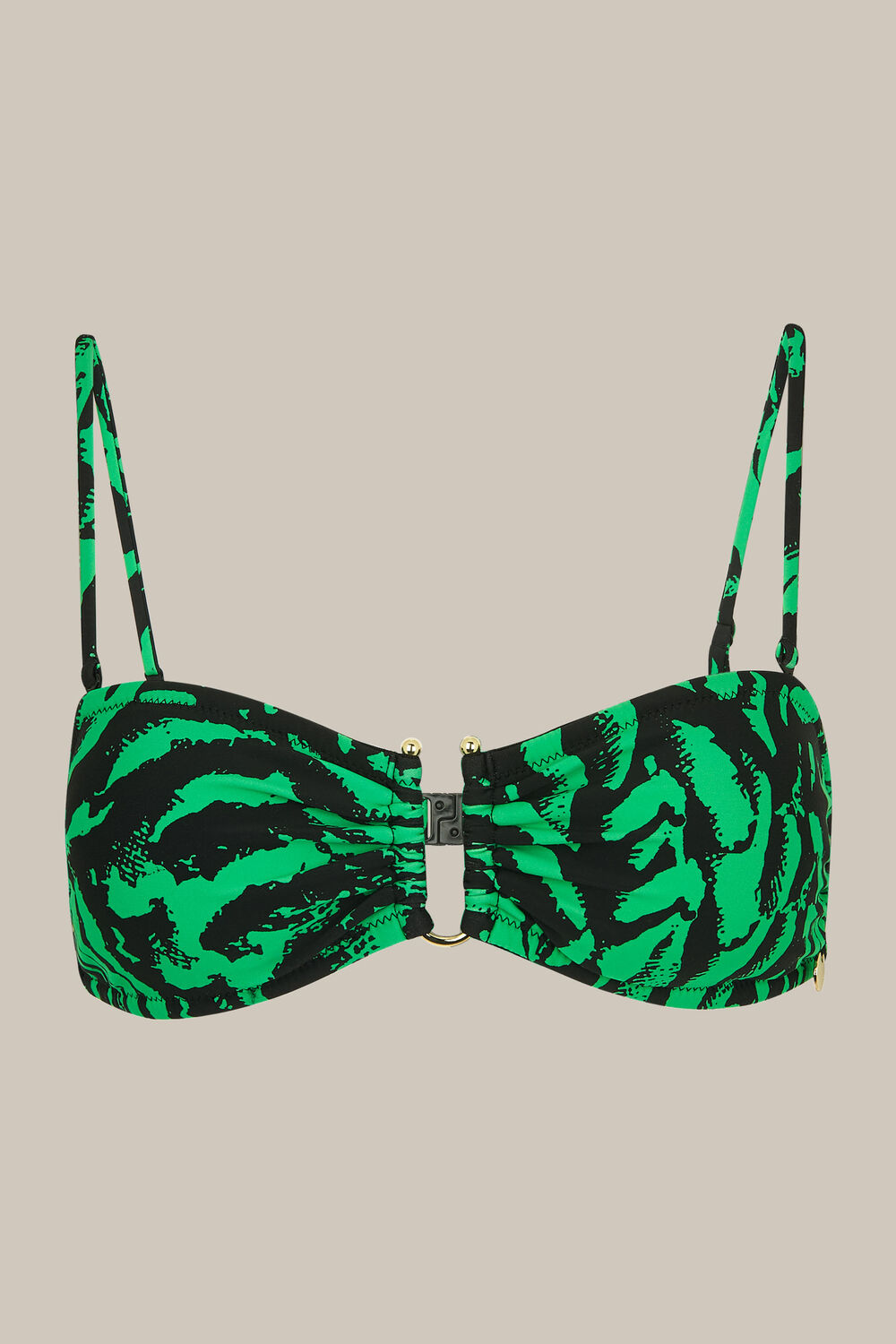 Tiger Animal Print Bikini Top