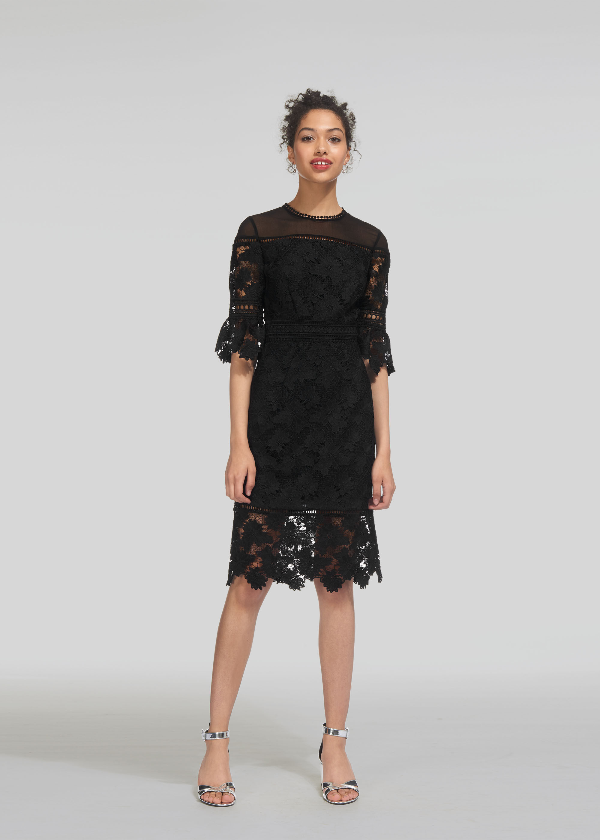 Whistles amanda shop lace dress