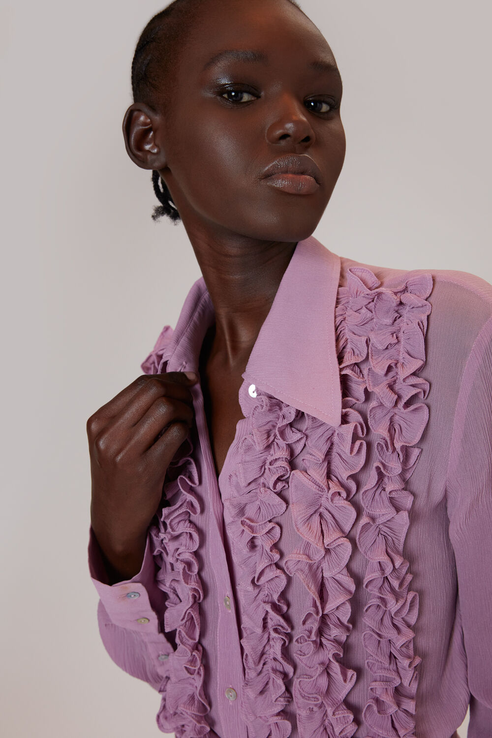 Whistles X Hai Ruffle Blouse