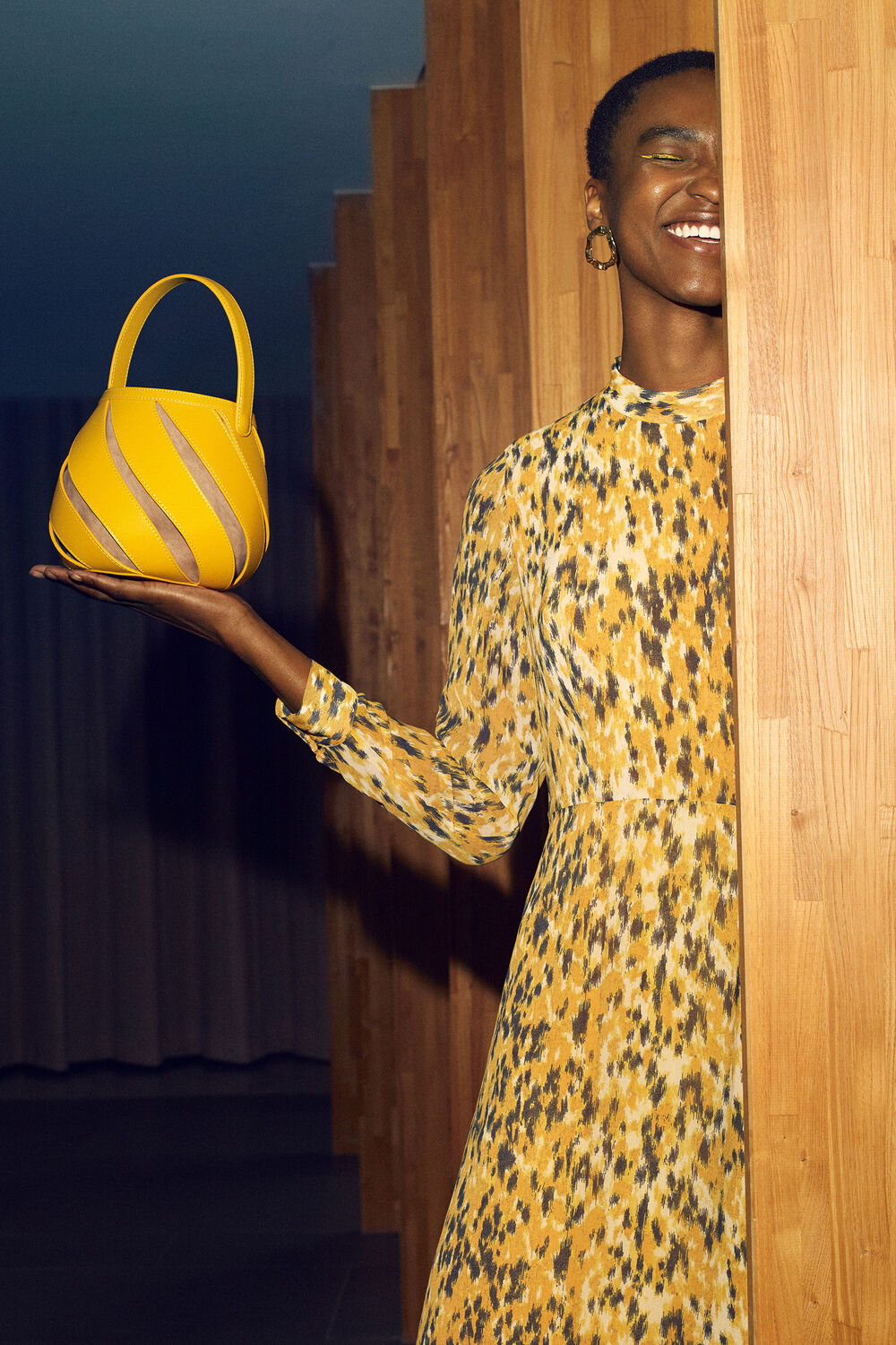 Whistles x Mlouye Helix Bag Yellow