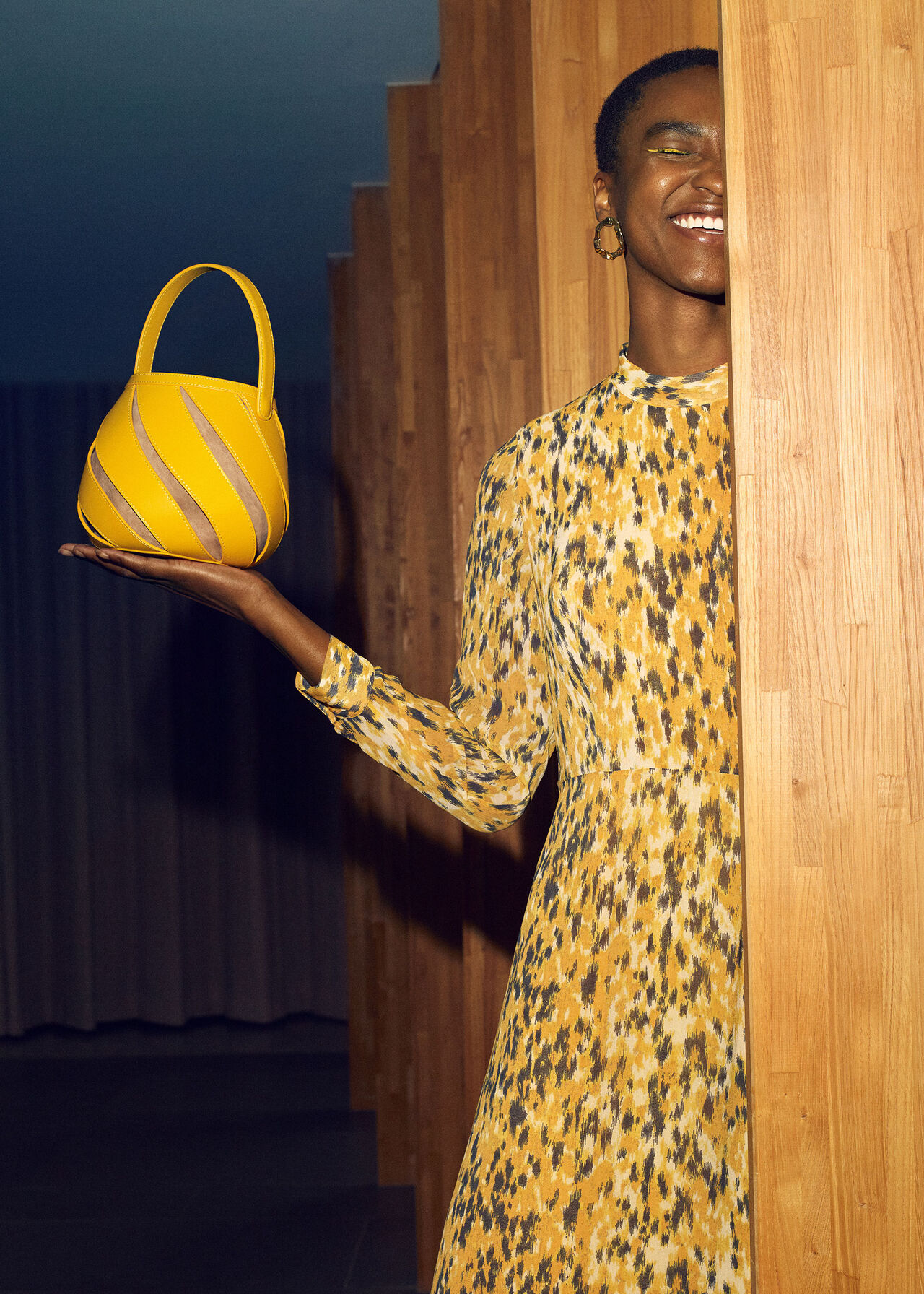 Whistles x Mlouye Helix Bag Yellow