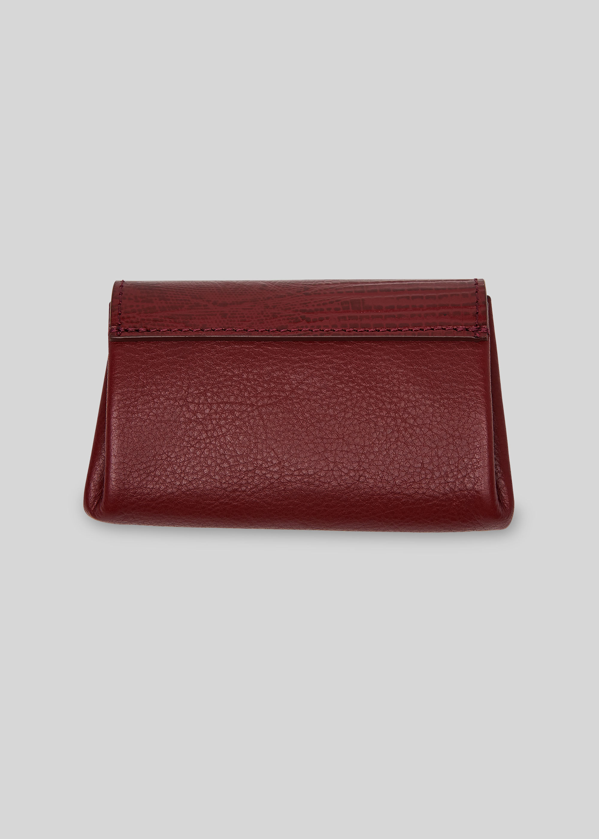 Burgundy Emmy Lizard Coin Purse