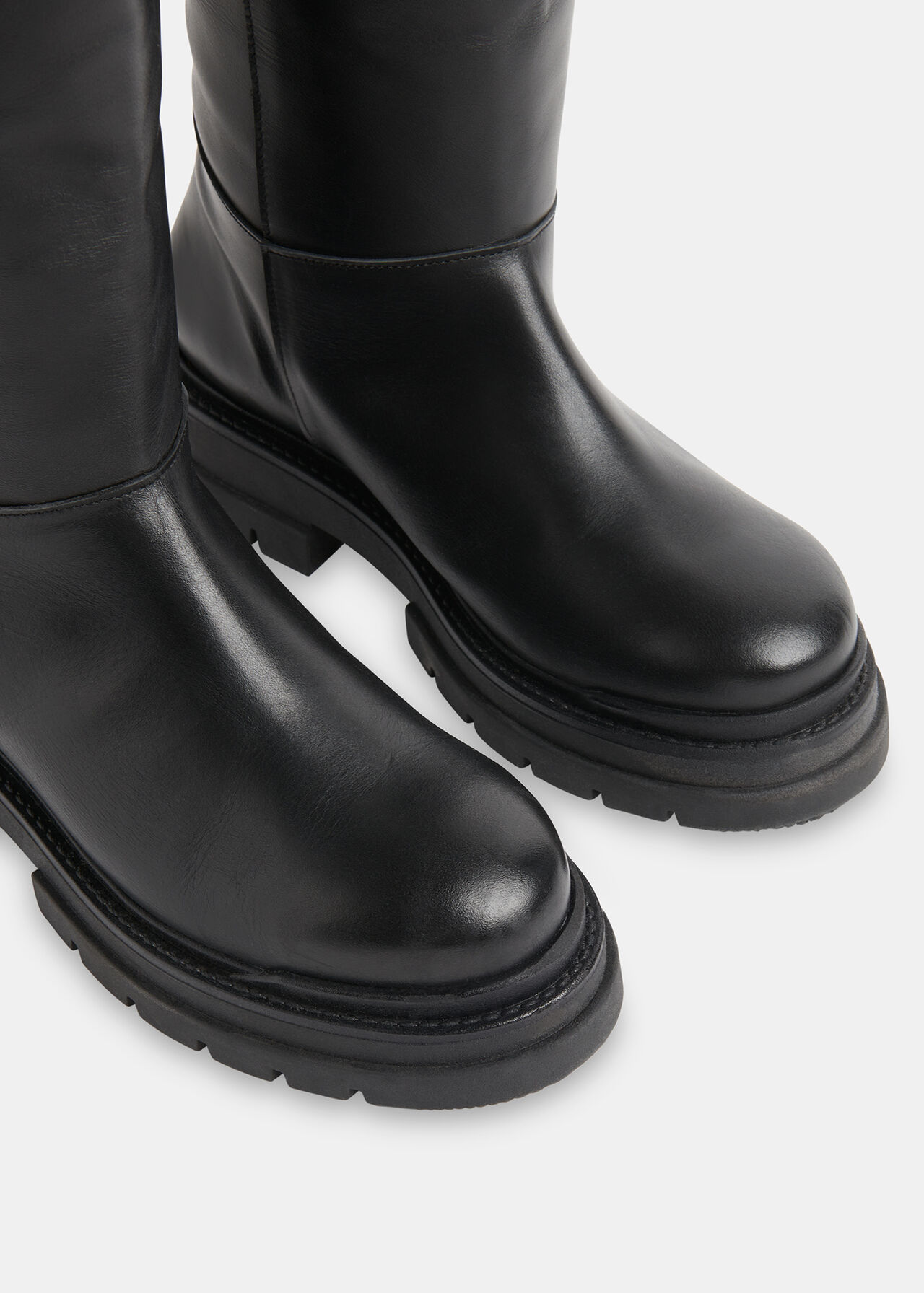 Maceo Lug Sole Knee High Boot