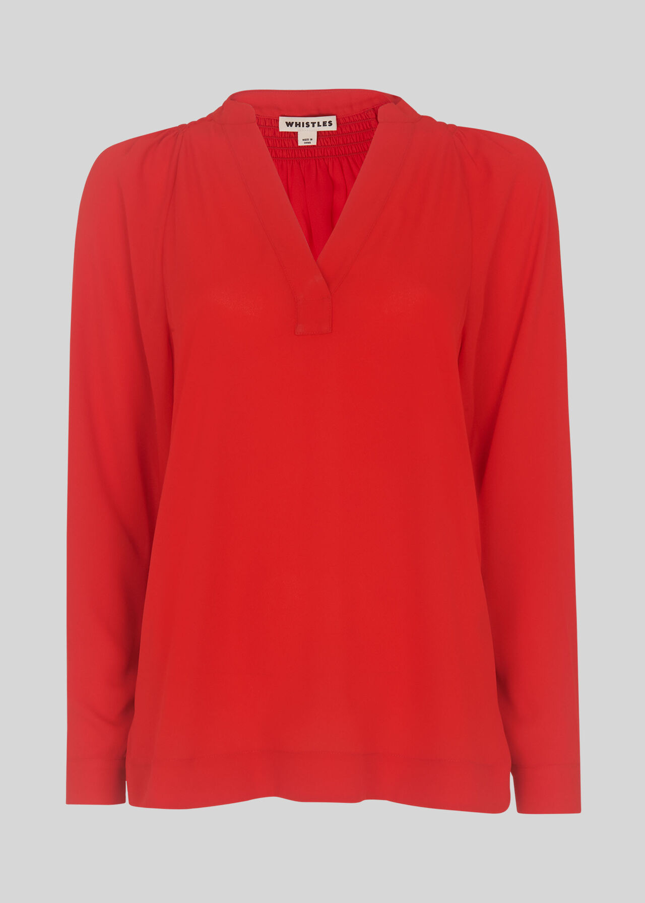 Catalina V-Neck Top Red