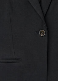 Textured Ponte Stretch Blazer