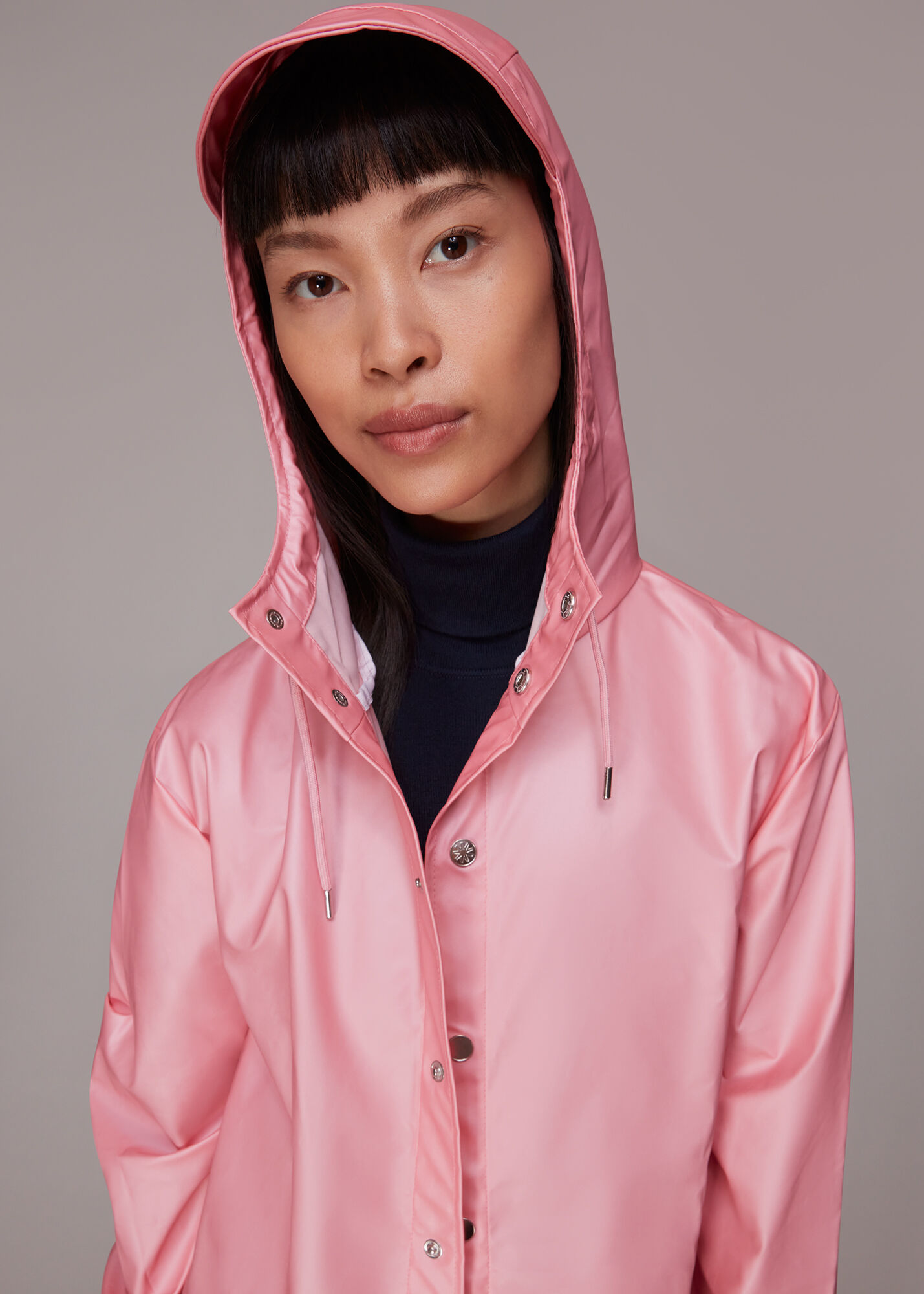 Pink Rains Unisex Long Jacket WHISTLES