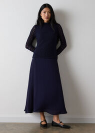 Textured Drop Waist Dress