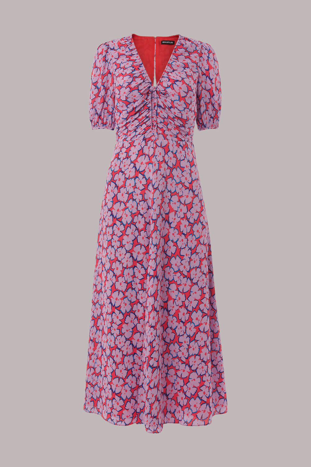 Petite Farfalle Flower Midi Dress