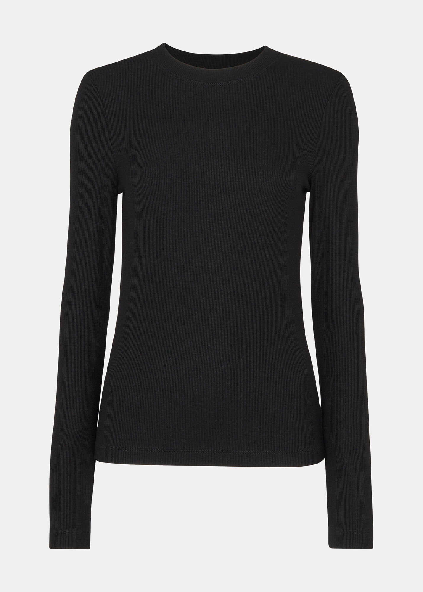 リス Washable crewneck knit Black メンズM ファッション