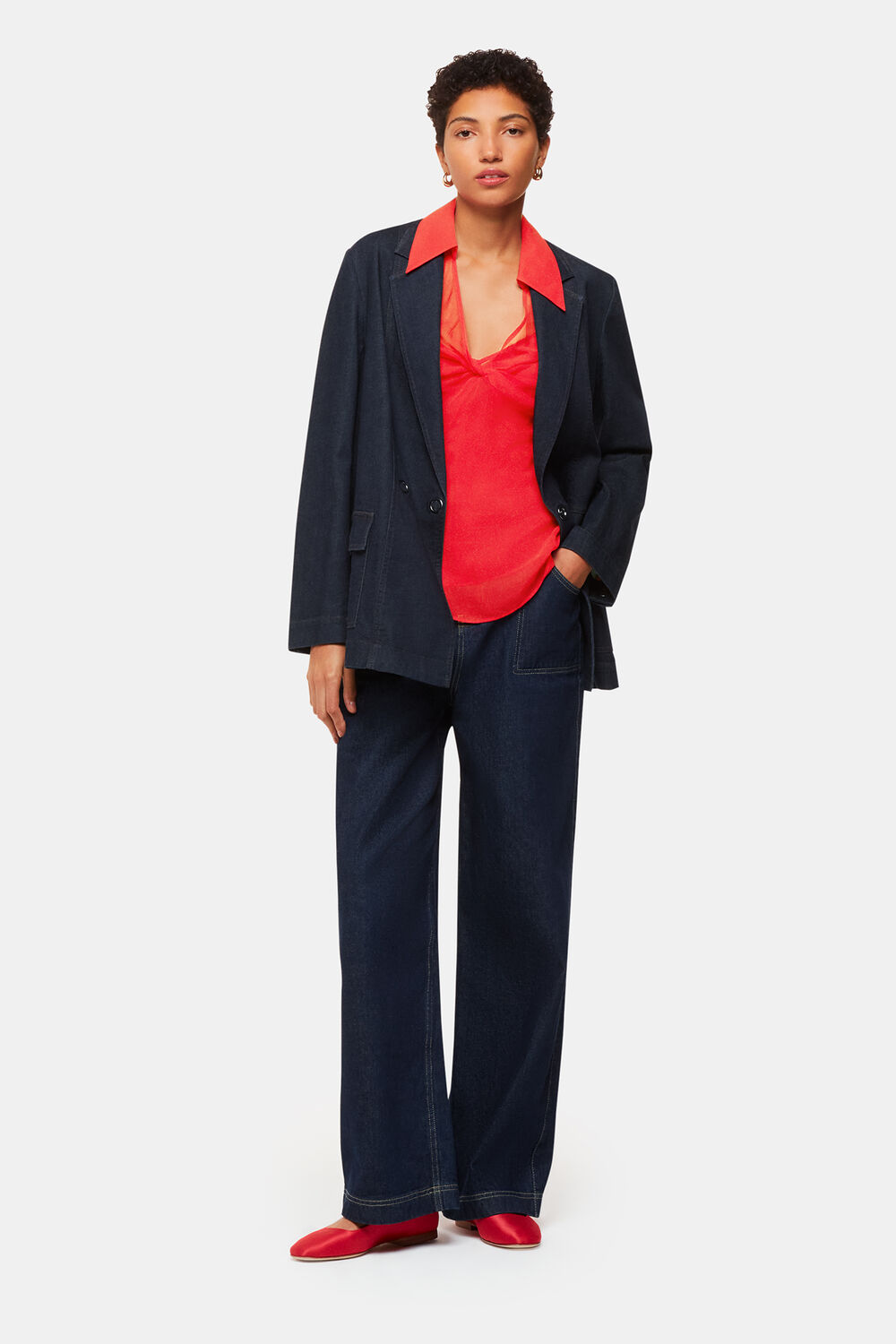 Emilia Twist Front Blouse