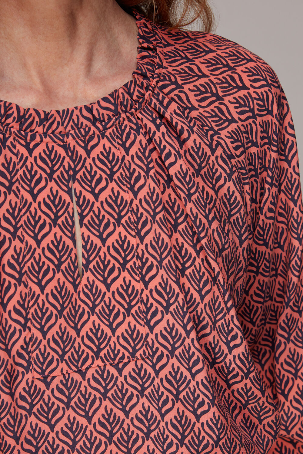 Sea Tree Print Blouse