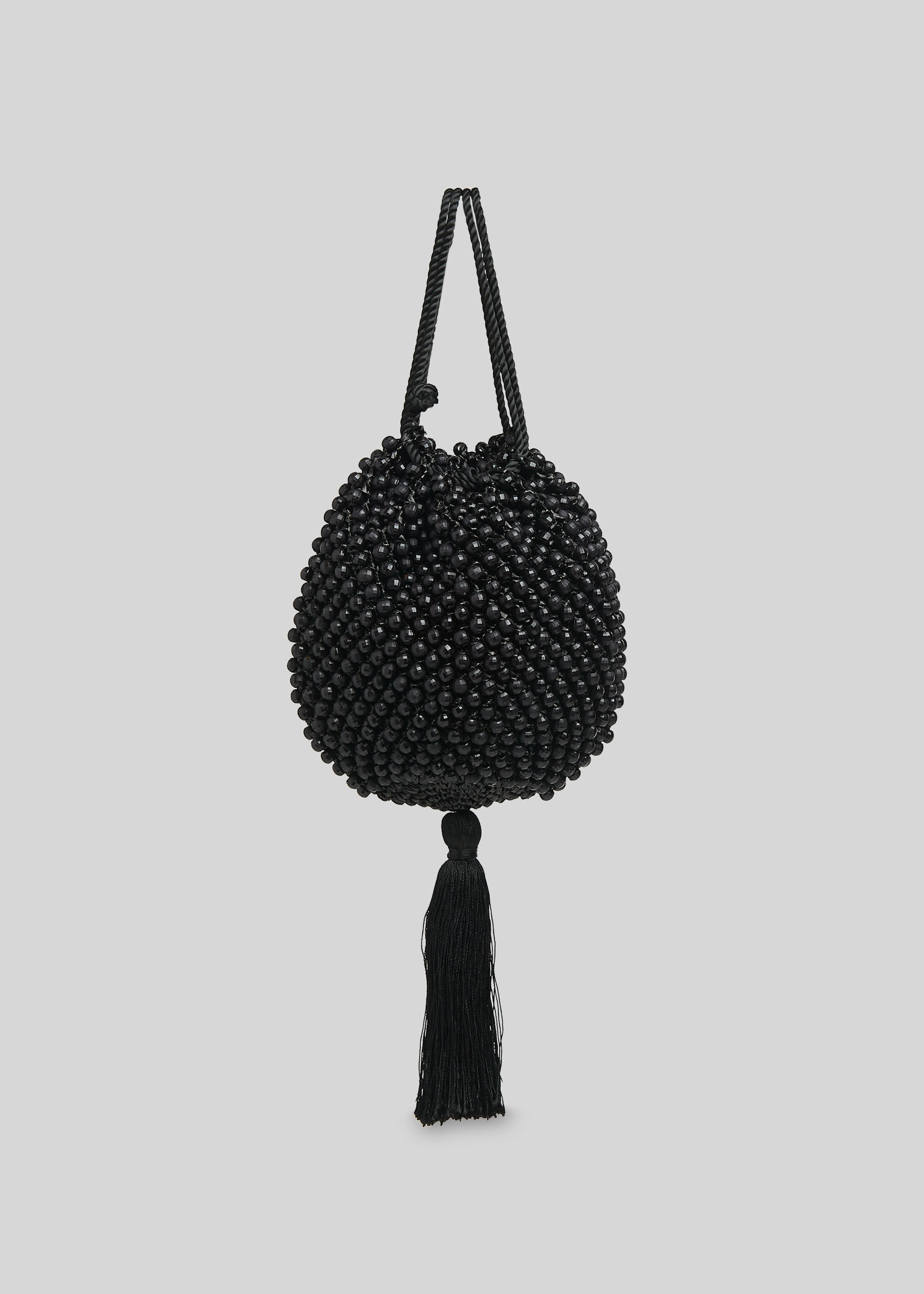 Lila Beaded Drawstring Bag