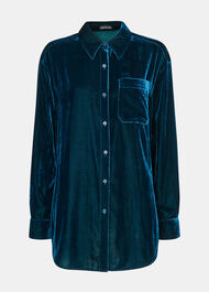 Velvet Oversized Shirt
