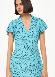 Nina Speckled Spot Midi Dress