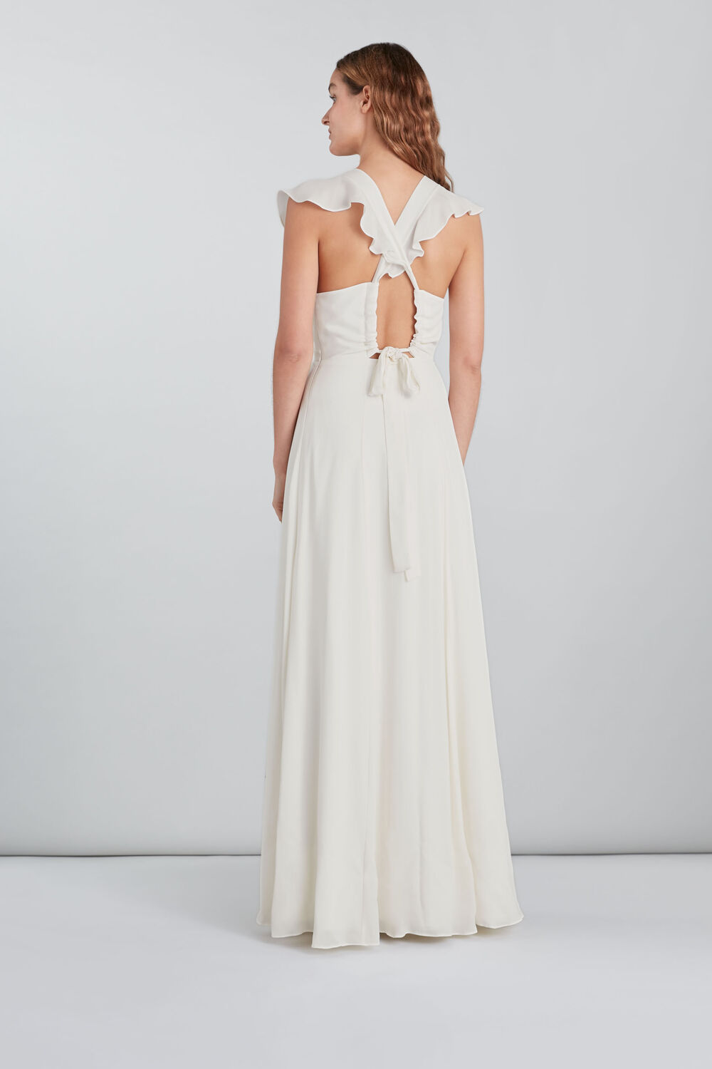 Eve Silk Wedding Dress White