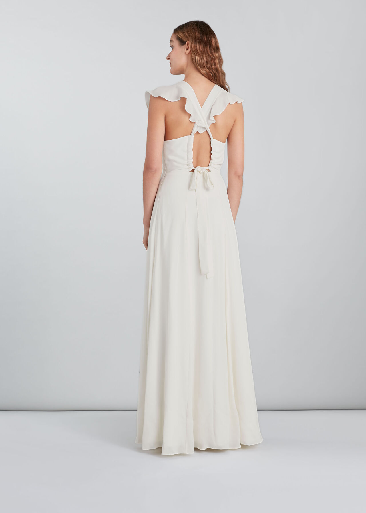 Eve Silk Wedding Dress White