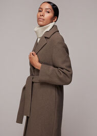 Tie Waist Wool Coat