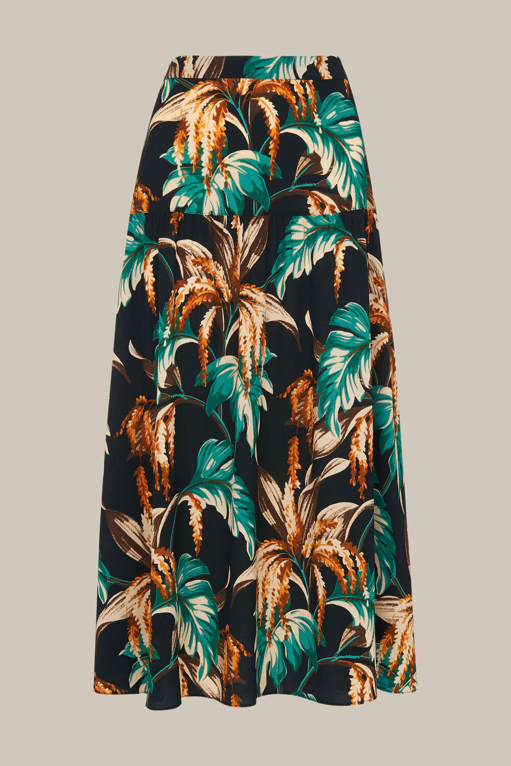 Green Tropical Floral Samira Skirt