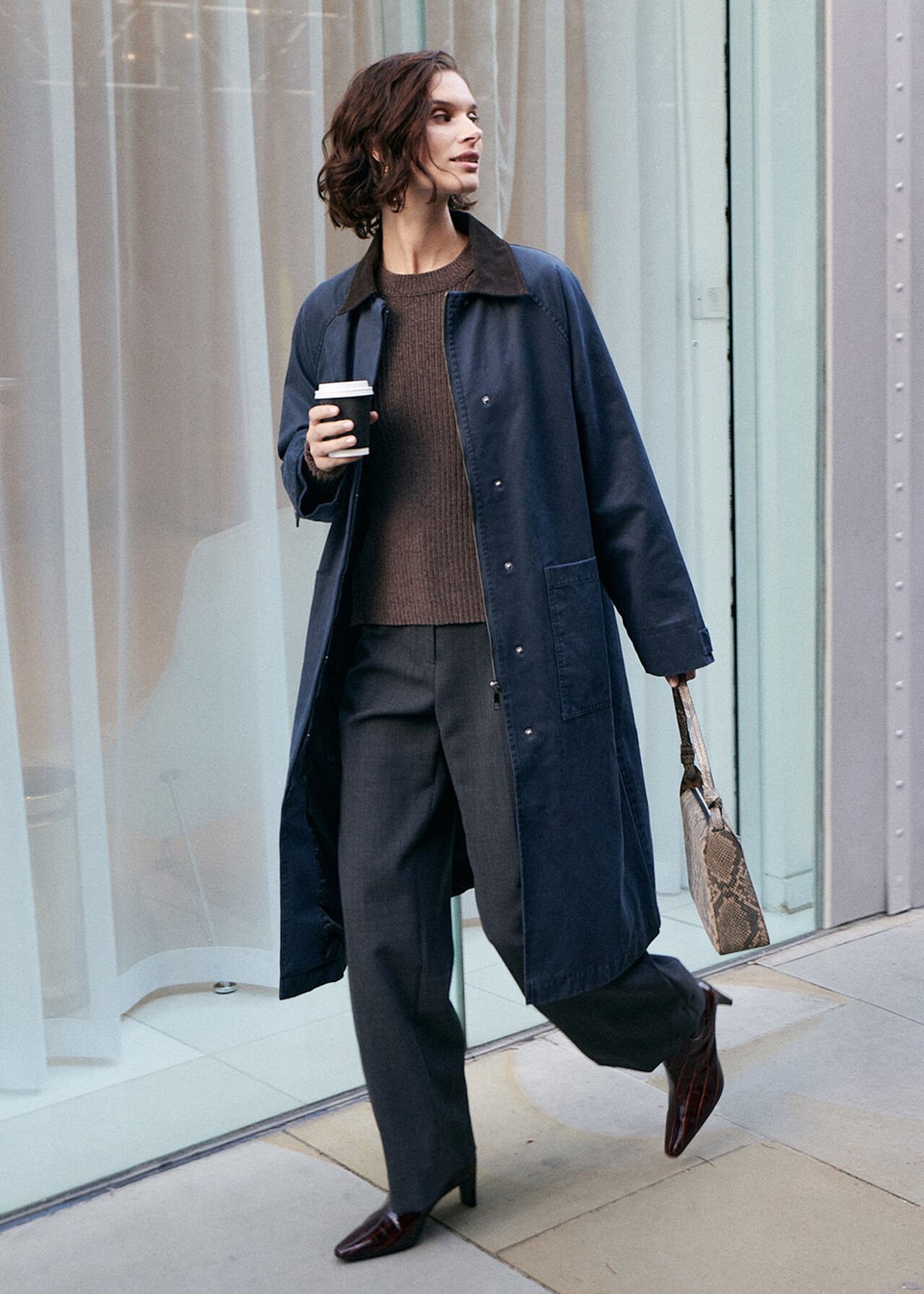 Gabriella Waxed Overcoat
