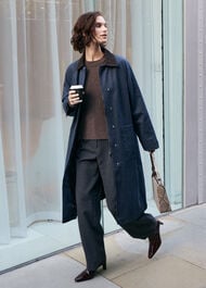 Gabriella Waxed Overcoat