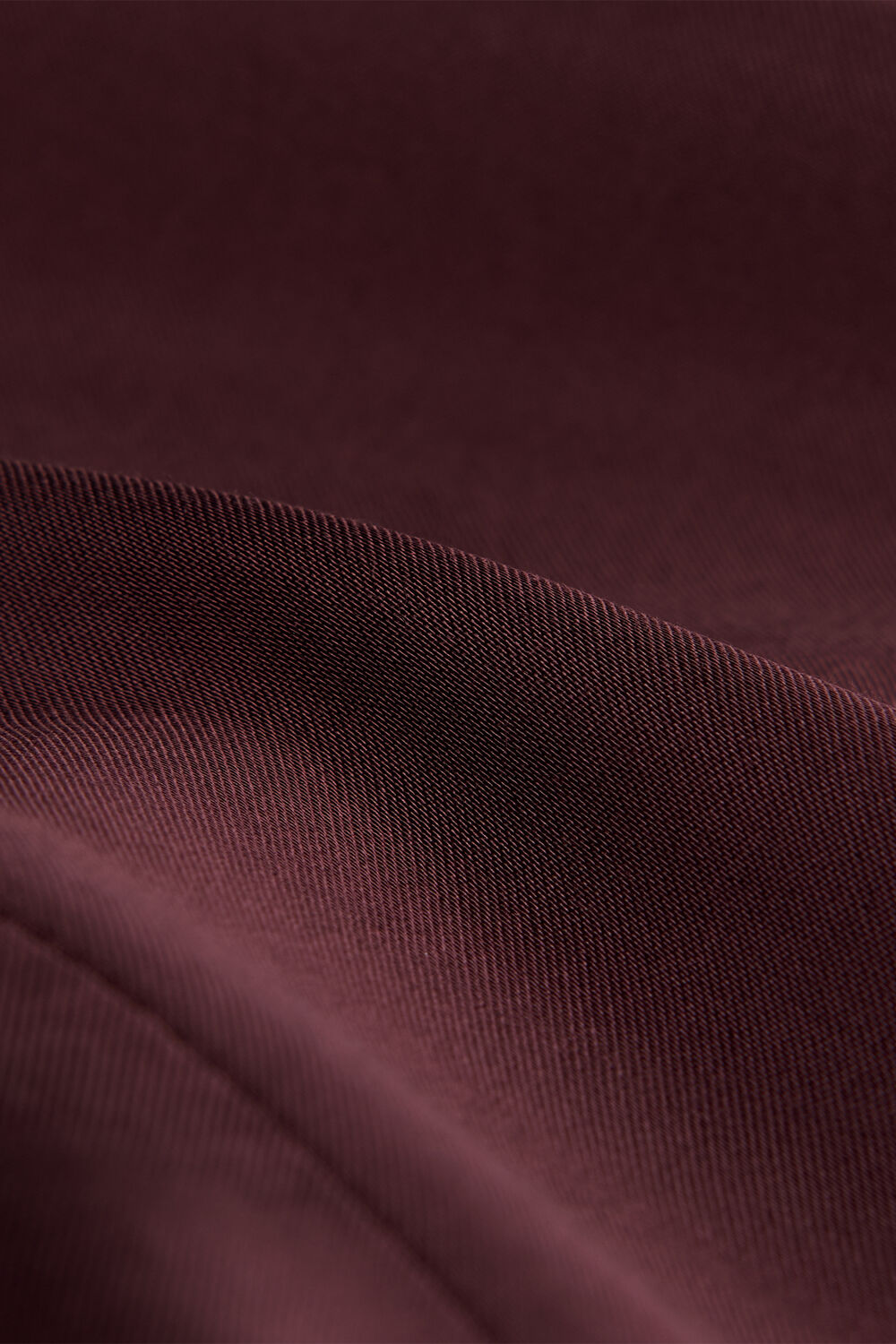 Burgundy Panel Waist Satin Midi Skirt